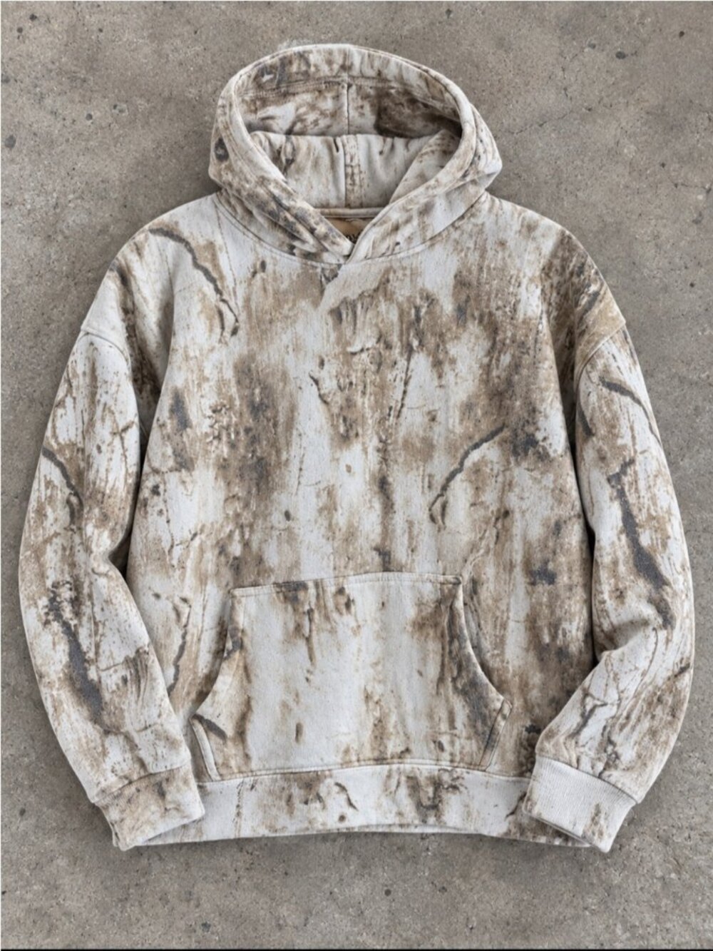 Fleece Factory Art & Motion Camo Hoodie Woman Large Realtree Hunting Pullover